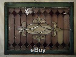 Vintage Antique Stained Glass Window Panel (2001)NS