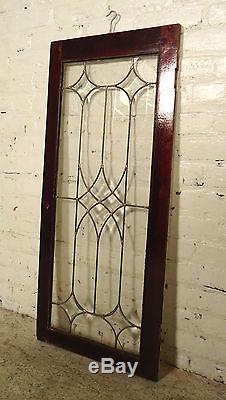 Vintage Antique Stained Glass Window Panel (2016)NS