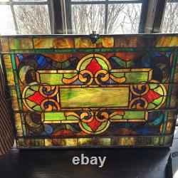 Vintage Antique Stained Glass Window Panels 1870-1881