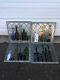 Vintage Apothecary Pharmacy Stained Glass Panels Set Of 4 With Medical Bottles