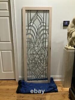 Vintage Beveled And Stained Glass Panels, Circa 1970's