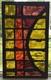 Vintage Brutalist Stained Chunk Glass & Concrete Panel Window Architectural #B