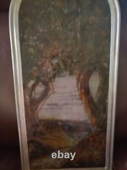 Vintage Cathedral Stained Glass Panel. Rare. Collectabile Glass. Window Display