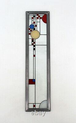 Vintage Frank Lloyd Wright Collection Stained Glass Panel 19 x 4.75 Parade