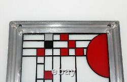 Vintage Frank Lloyd Wright Collection Stained Glass Panel 19 x 4.75 Parade