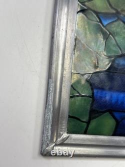 Vintage Glassmasters Stained Glass Monet Water Lilies Tiffany Suncatcher Panel