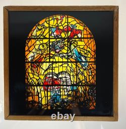 Vintage Marc Chagall Glass Panel Tribe of Levi Stained Glass Window