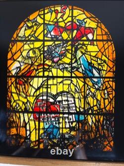 Vintage Marc Chagall Glass Panel Tribe of Levi Stained Glass Window