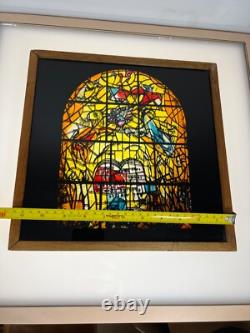 Vintage Marc Chagall Glass Panel Tribe of Levi Stained Glass Window