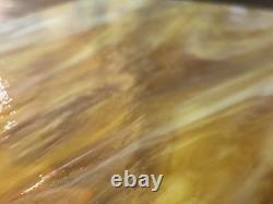 Vintage Millville NJ Area Stained Glass Sheets Antique Opalescent Slag Lot 2pc