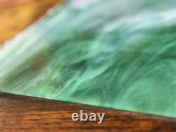 Vintage Millville NJ Area Stained Glass Sheets Antique Opalescent Slag Lot 2pc