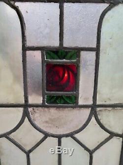 Vintage Pair of Stained Glass Panels