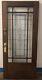 Vintage Solid Wood Front Door with Multi/Color Stain Glass Panels