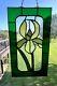 Vintage Stained Glass Iris Panel Handcrafted Etched Hanging Art Trinklein 15