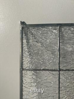 Vintage Stained Glass Sea Shells Beach Beveled 16x10 Window Panel Coastal