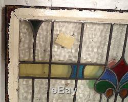 Vintage Stained Glass Window Panel (06582)NS