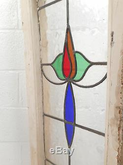Vintage Stained Glass Window Panel (2816)NJ