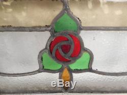 Vintage Stained Glass Window Panel (2920)NJ