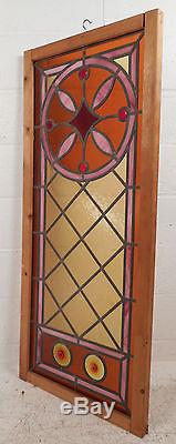 Vintage Stained Glass Window Panel (3052)NJ