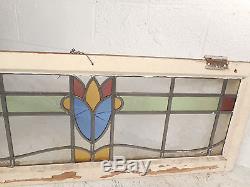 Vintage Stained Glass Window Panel (3255)NJ