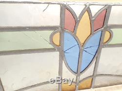 Vintage Stained Glass Window Panel (3255)NJ