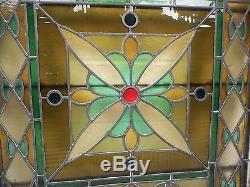 Vintage Stained Glass Window Panel (3269)NJ
