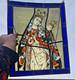 Vintage Stained glass religious window panel Sterre der Zee maastricht madonna