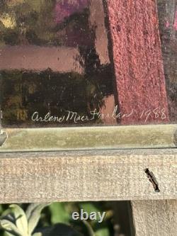 Vintage Swan Stained Glass Window Panel 13 Wide x 15 High Signed