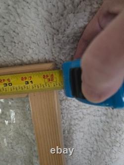 Vintage stained glass window panel hanging