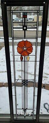 Vtg Glassmasters Frank Lloyd Wright Stained Glass Window Art Institute Chicago