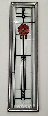 Vtg Glassmasters Frank Lloyd Wright Stained Glass Window Art Institute Chicago