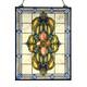 W10030 Victorian Tiffany Style Stained Glass Window Panel Hangings with Chain