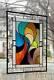 WINDBLOWN Stained Glass Window Panel (Signed and Dated)