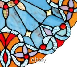 Window Panel 20 Round Victorian Design Tiffany Style Stained Glass Suncatcher