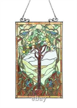 Window Panel Tree Of Hope Design 20 X 32 Tiffany Style Stained Glass Suncatcher