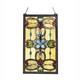 Window Panel Victorian Design 15 X 26 Tiffany Style Stained Glass ONE THIS PRICE