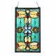 Window Panel Vintage Victorian Suncatcher 15 X 26 Tiffany Style Stained Glass