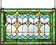 Yogoart Tiffany Style Stained Glass Green WindowithWall Panels 24 X 16