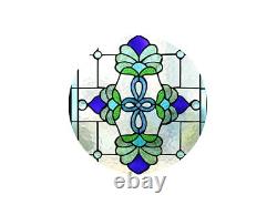 Yogoart Tiffany Style Stained Glass Window Hanging Panels Horizontal Transom